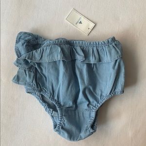 Baby Gap chambray ruffled bloomers